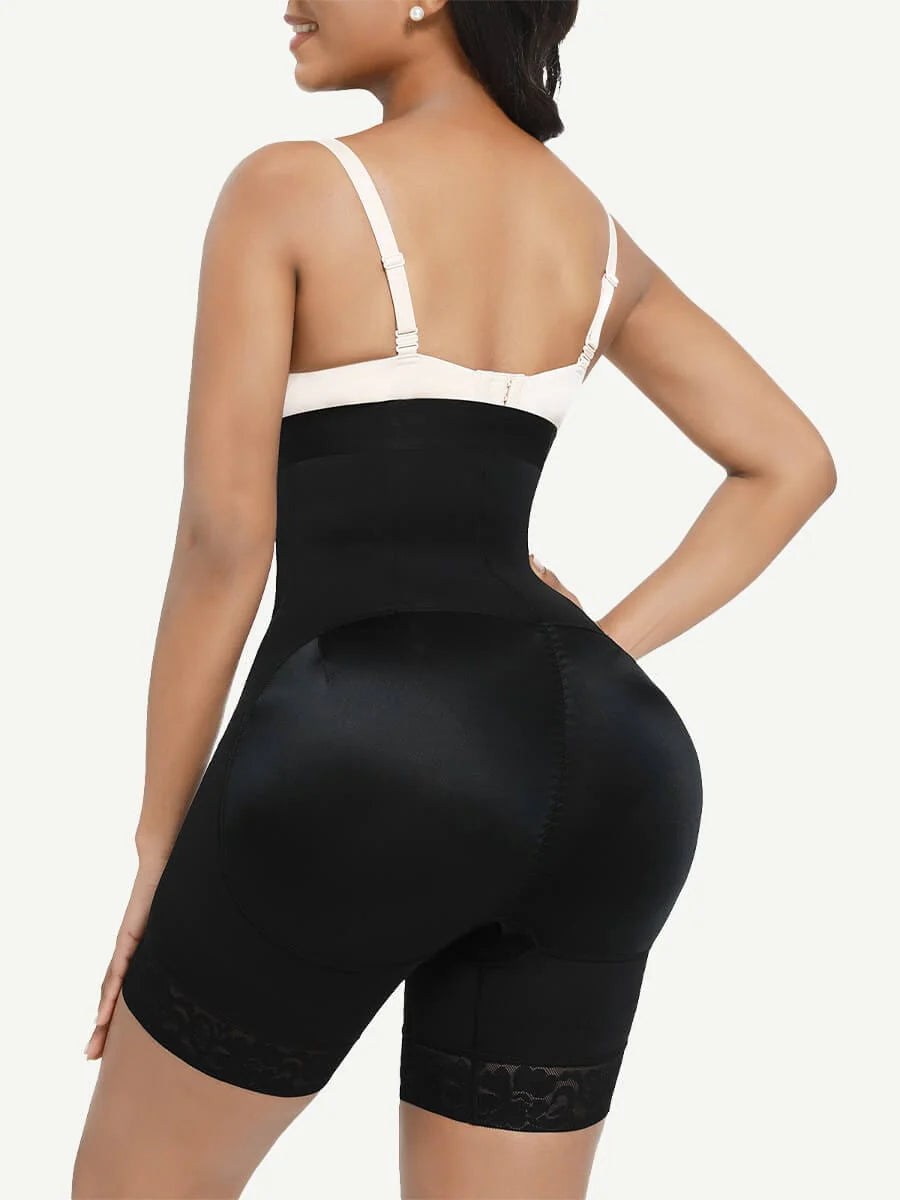 Aurasize Butt Lift High Waisted Shapewear Shorts with Four Steel Bones