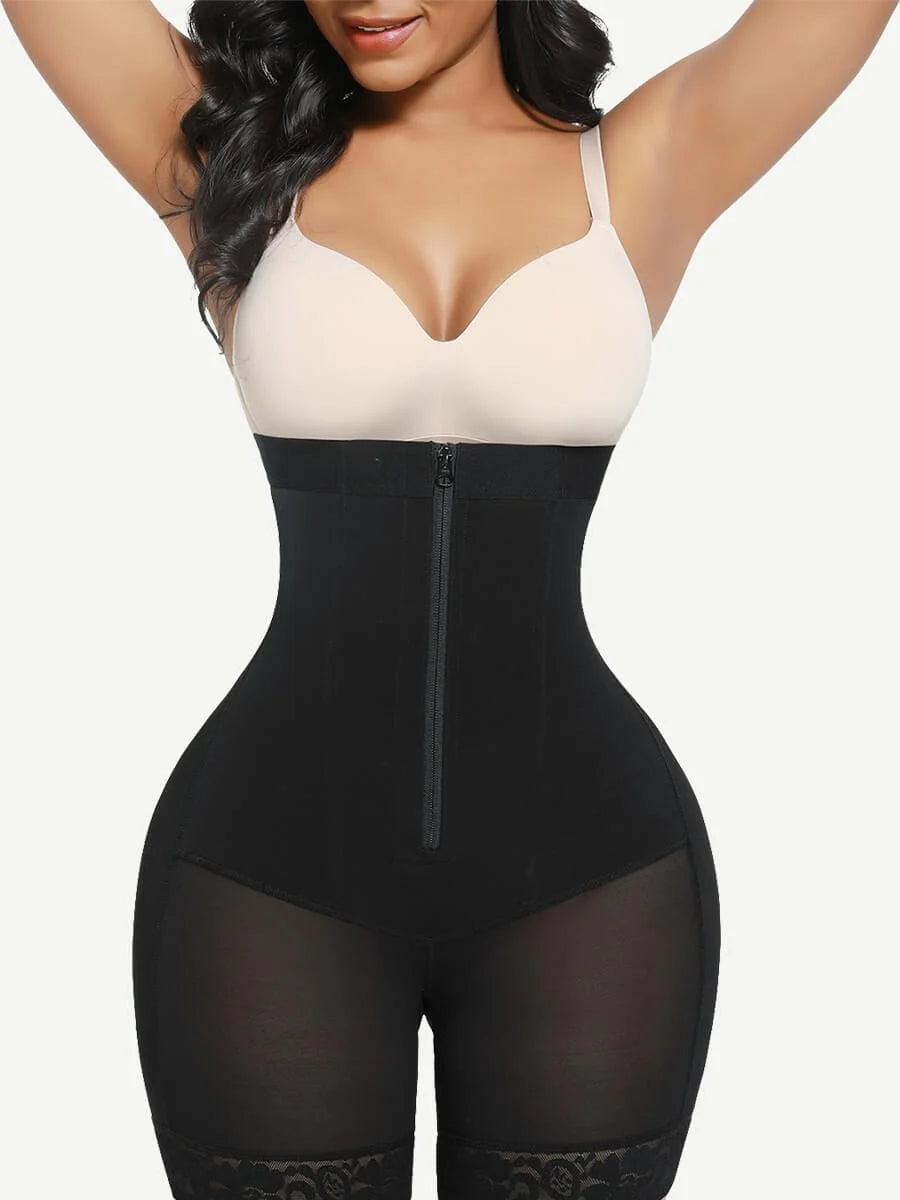 Aurasize Butt Lift High Waisted Shapewear Shorts with Four Steel Bones