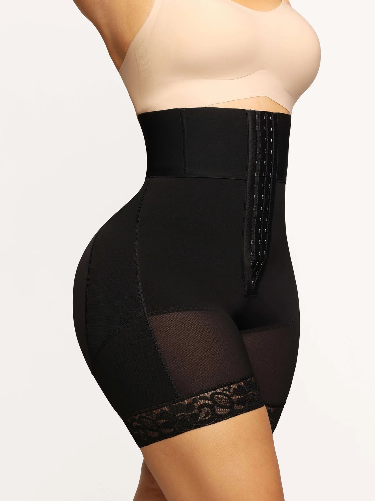Aurasize 3-bones Triple-breasted High-waisted Elastic Body Butt Lifter