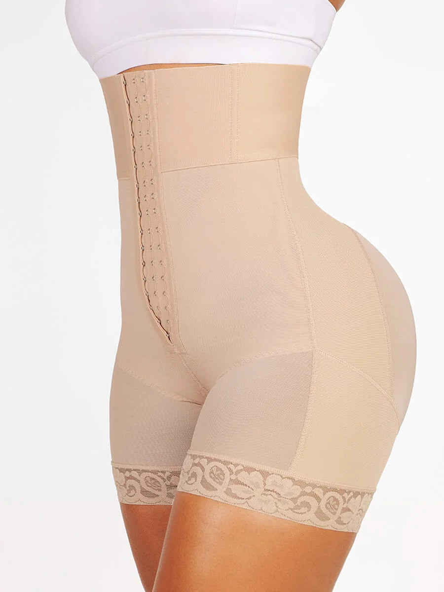 Aurasize 3-bones Triple-breasted High-waisted Elastic Body Butt Lifter
