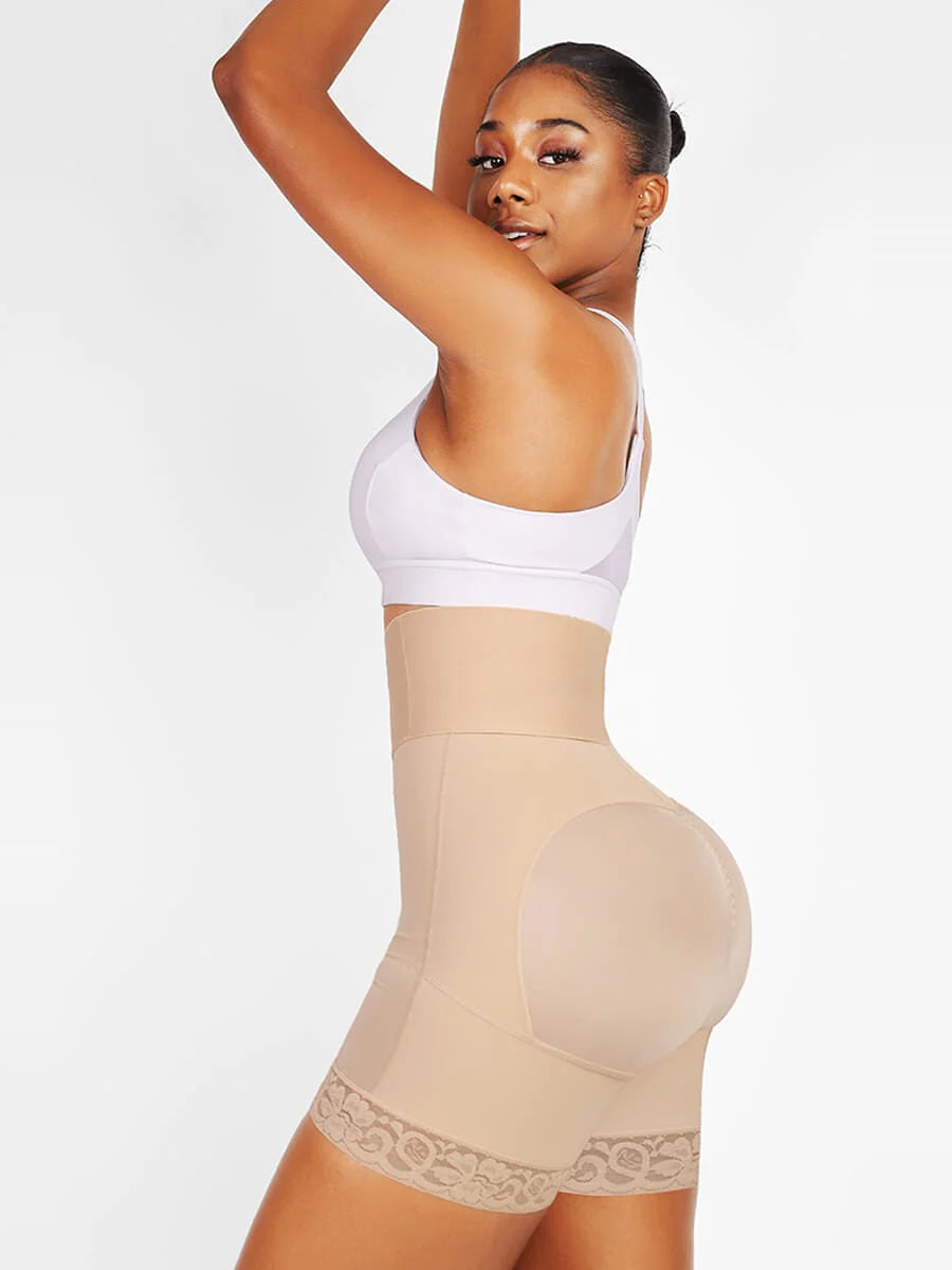 Aurasize 3-bones Triple-breasted High-waisted Elastic Body Butt Lifter
