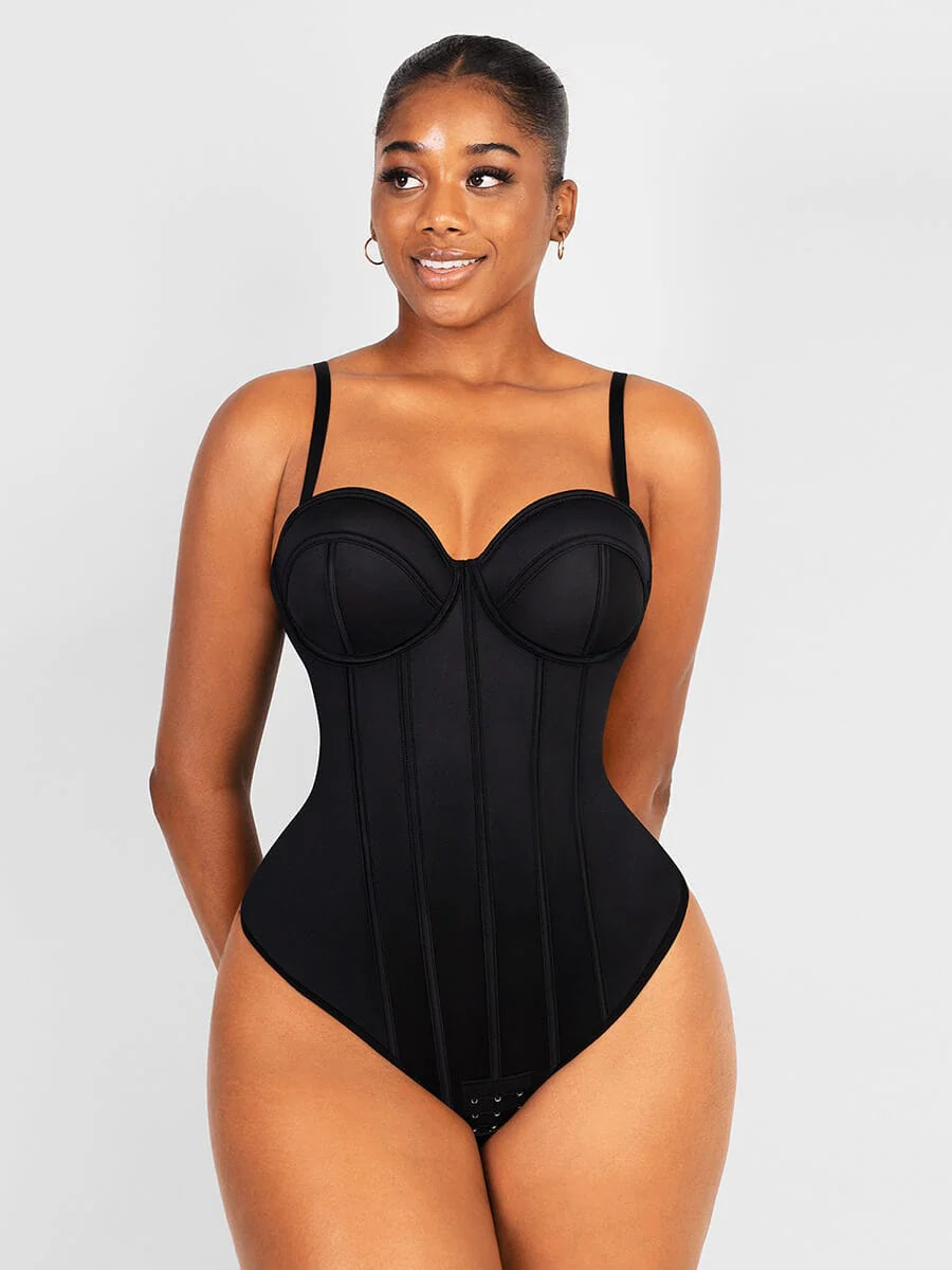 Aurasize Cupped Strapless Bra-free Bodysuit Shapewear