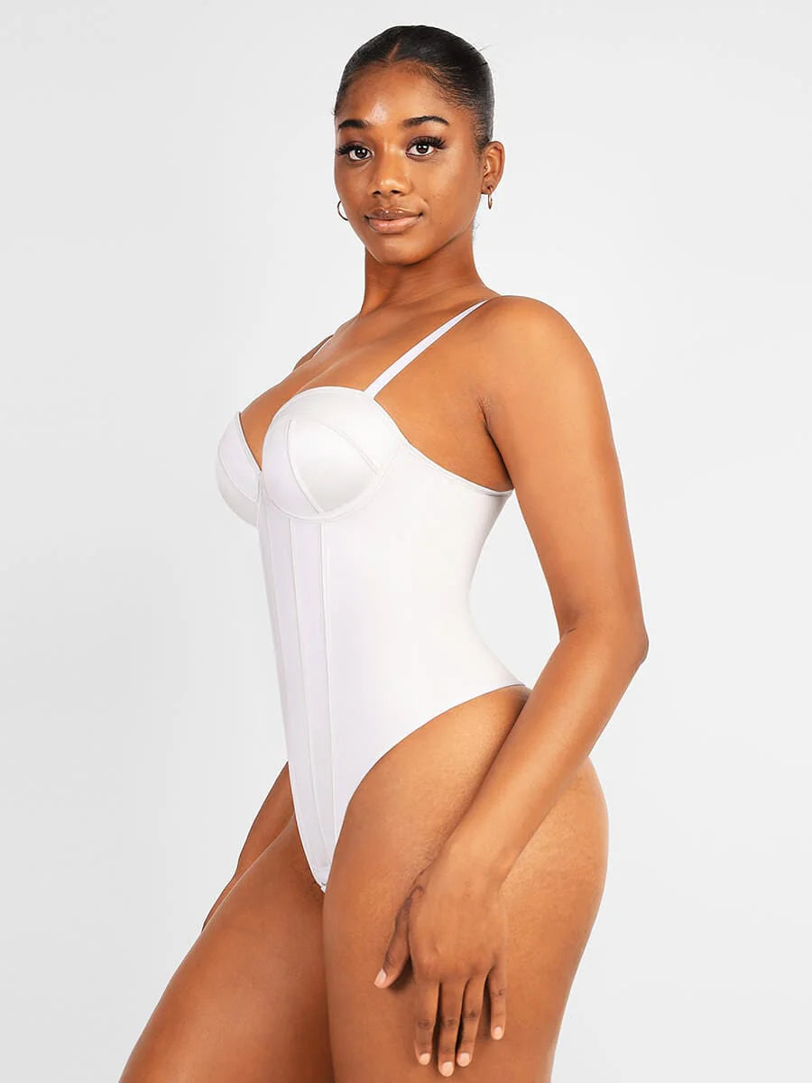 Aurasize Cupped Strapless Bra-free Bodysuit Shapewear