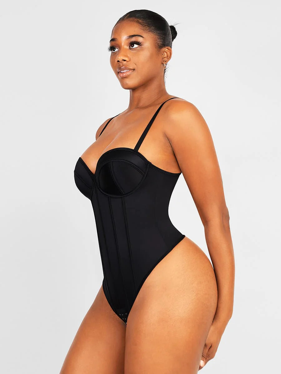 Aurasize Cupped Strapless Bra-free Bodysuit Shapewear