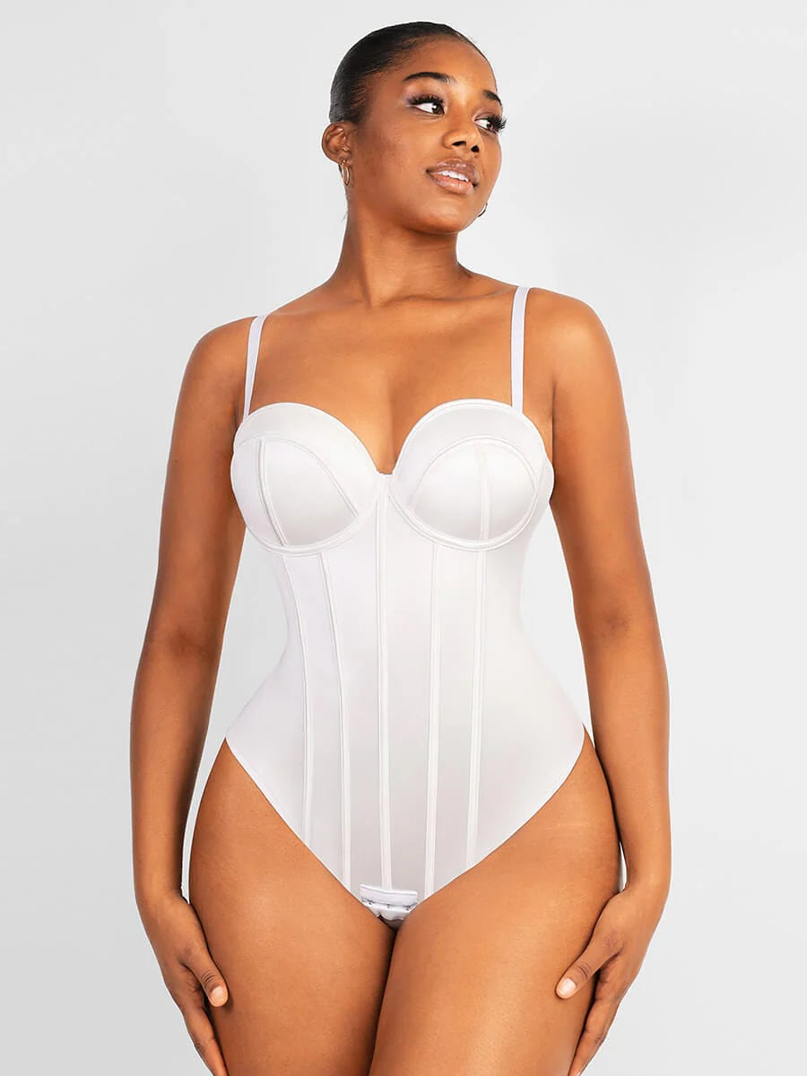 Aurasize Cupped Strapless Bra-free Bodysuit Shapewear